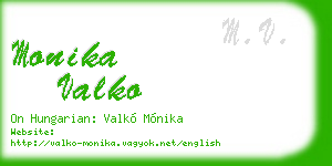 monika valko business card